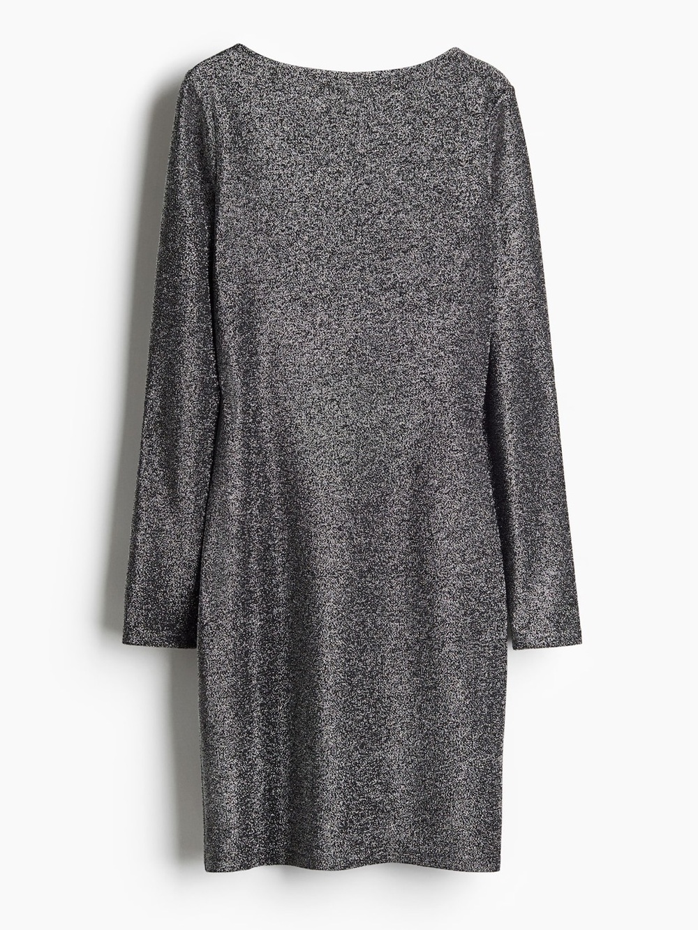 H&M shimmery long sleeve backless mini dress size S